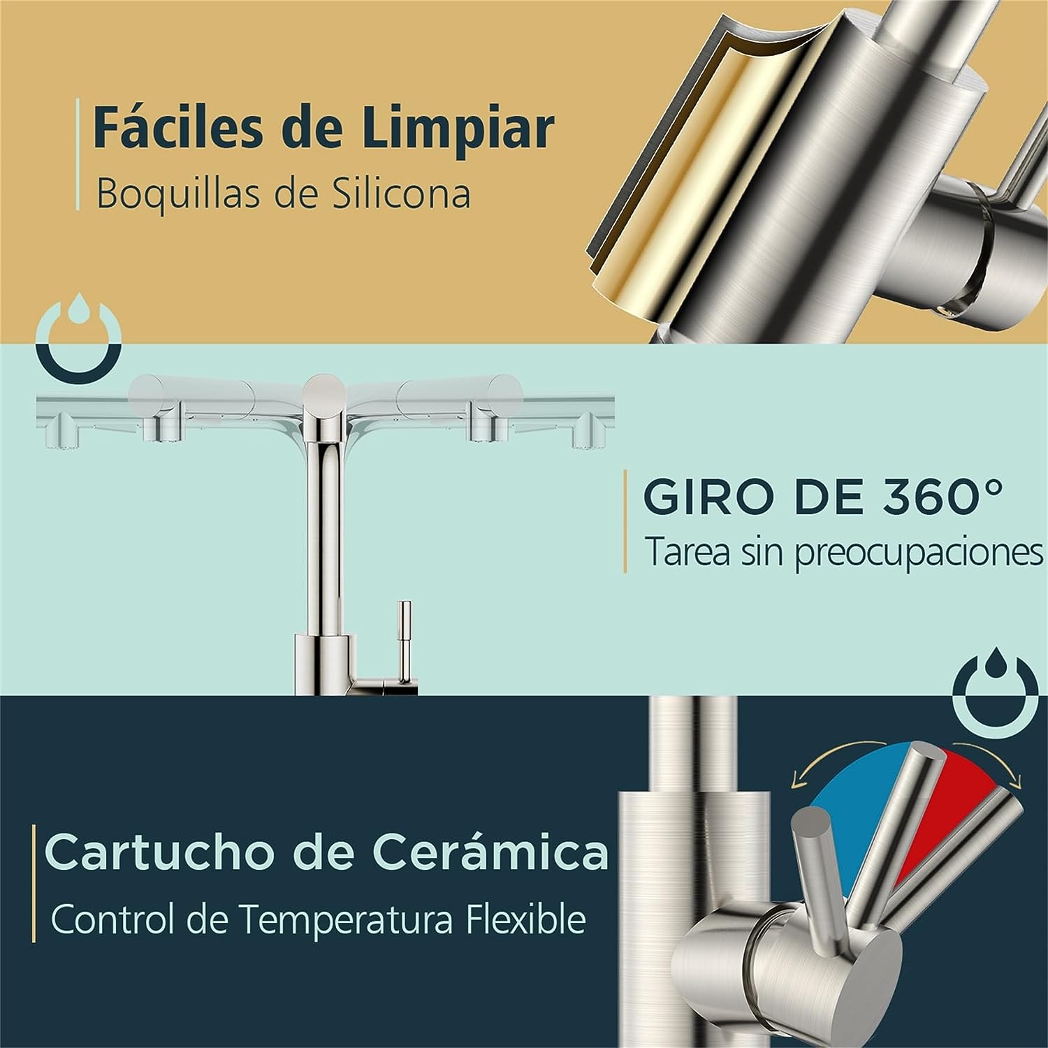 grifo de cocina monomando